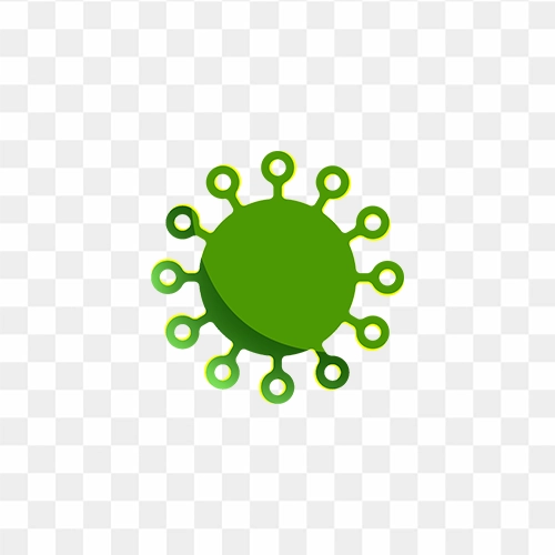 Covid 19 Virus Icon png Green colour